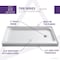 Anzzi Tier 32 x 60" Right Drain Single Threshold Shower Base in White SB-AZ03RD - alternate 2